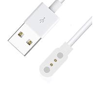 Blueshaweu Magnétique Chargeur Compatible avec BIGGERFIVE Montre,Magnétique Charger Cable Montre Connectée USB 3,3ft Compatible avec BIGGERFIVE BARVE BW01 Kids Fitness Tracker Watch (Blanc)