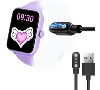 Blueshaweu Magnétique Chargeur Compatible avec BIGGERFIVE Montre,Magnétique Charger Cable Montre Connectée USB 3,3ft Compatible avec BIGGERFIVE BARVE BW01 Kids Fitness Tracker Watch (Noir)