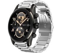 Blueshaweu Métal Compatible avec Mont -blanc Summit 3,Bracelet en Acier Inoxydable Compatible avec Bracelet Mont -blanc Summit 3 (Argent)