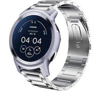 Blueshaweu Métal Compatible avec Motorola Moto Watch 100 Smartwatch,Bracelet en Acier Inoxydable Compatible avec Bracelet Motorola Moto Watch 100/Moto360 smartwatch (Argent)