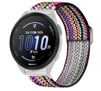 Blueshaweu Pour Garmin Forerunner 165 - Bracelet en tissu réglable - Doux et extensible - Bracelet de rechange pour Garmin Forerunner 165