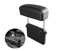 Blueshyhall Accoudoirs de Voiture, Boîte de Rangement Universelle Accoudoir Console Centrale Organisateur d'Écart de Siège de Voiture Support de Coude de Voiture - Ligne noire
