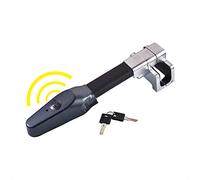 Blueshyhall Antivol Auto avec Alarme Jusqu'à 130 db, Barre Bloque Volant Voiture Anti-Rayures, Canne Antivol Voiture à 2 Clés, Car Steering Wheel Anti-Theft Lock Universel pour Auto, SUV, Camping Car