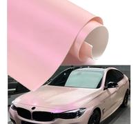 Blueshyhall Film Covering Voiture Rose, Vinyle Film pour Voiture Rose Pâle Brillant, Light Pink Film de Auto Tuning Autocollant Étanche Intérieur Exterieur pour Auto, Moto, Vélo (30 x 152 cm)