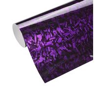 Blueshyhall Film pour voiture avec motif cristal violet - Film de wrapping pour voiture - Violet brillant - Film autocollant - Tuning - Pour l'intérieur et l'extérieur - Pour voiture, moto, vélo (75 x