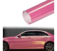 Blueshyhall Film pour voiture - Rose mat avec reflets dorés scintillants - Film de wrapping automobile - Paillettes - Rose doré mat - Autocollant pour l'intérieur et l'extérieur - Film de tuning pour