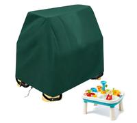 Blueshyhall Housse de protection pour table d'eau et de sable - 104 x 64 x 84 cm - Imperméable - En 210D - Protection solaire et coupe-vent - Avec cordon de serrage et boucle enfichable - Pour