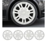 Blueshyhall Hubcaps - Lot de 4 enjoliveurs pour jantes en acier en plastique ABS avec peinture double couche - 12-15" - Option Hubcaps - Accessoires de tuning extérieur (15")