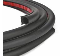 Blueshyhall Joint de porte de voiture autocollant en caoutchouc EPDM profilé D - Bande d'étanchéité universelle - Isolation acoustique - Étanche - Isolation du bruit du vent - Réduire le bruit du vent