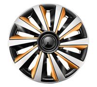 Blueshyhall Lot de 4 enjoliveurs pour jantes en acier en plastique PP - 13-16" - Option Cool Hubcaps - Accessoires de tuning extérieur (13")