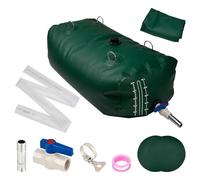 Blueshyhall Réservoir d'eau pliable - Grand sac à eau avec robinet et raccord en tissu PVC épais à 3 couches - Résistant aux intempéries et aux UV - Réservoir d'eau pour camping, camping-car, jardin