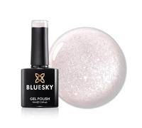 Bluesky Gel Nail Polish 10ml, Nude Shimmer - SS2602, Nude Glitter Gel Nail Polish for 21 Day Manicure, Requires Curing Under LED UV Nail Lamp