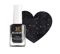 Bluesky Kids Nail Varnish - Starry Night, Black Glitter. Pélé émouvant, non toxique, à base d'eau, vernis à ongles sans odour pour les enfants, 5 ml