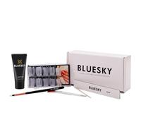 Bluesky Kit de vernis à ongles Gum Gel pour extensions rapides, ensemble complet pour débutants, double forme d'ongle, repousse-cuticules, lime à ongles, applicateur de pinceau, transparent, 60 g