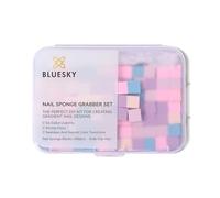 Bluesky Nail Art Sponge Grabber Set - Précision Gradient & Ombré Applicateur pour Vernis Gel - 100 x Éponges à Ongles, 1 x Pince en Métal, Outil de Design d'Ongles Sans Débordement