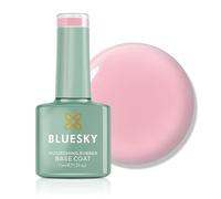 Bluesky Rubber Base Coat 15ml - Dawn Rose - BNR04, Base Gel for Nails, Strengthening Gel Base Coat for 21 Day Manicure, LED UV Lamp Required