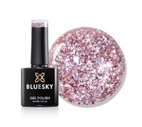 Bluesky Vernis à ongles gel de 10 ml, rose pailleté 07, pour manucure de 21 jours, nécessite un durcissement sous une lampe UV LED