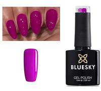 Bluesky Vernis à ongles gel fluo à séchage sous lampe UV ou LED couleur Neon16 (rose) 10 ml Avec 2 lingettes de brillance LuvliNail