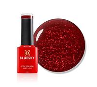 Bluesky Vernis à ongles gel Santa Red Dream, Mini, BSH028, rouge, paillettes, longue durée, résistant à l'écaillage, 5 ml nécessite un séchage sous lampe UV LED