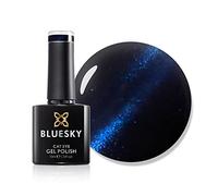 BLUESKY Vernis Gel Semi Permanent Cure sous Lampe UV/LED Cat Eye Bleu Miroiter 10 mL