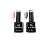 BLUESKY Vernis Gel Semi Permanent Cure sous Lampe UV/LED Milky White Blanc Rose Pastel 10 mL