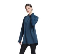 BlueSnow Muslim Women's Long Sleeve Sports Shirt, Modest Quick-Dry Yoga Top, Breathable Stretchy Workout Shirt(L,Y6)