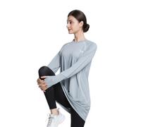 BlueSnow Muslim Women's Long Sleeve Sports Shirt, Modest Quick-Dry Yoga Top, Breathable Stretchy Workout Shirt(XXL,Y2)