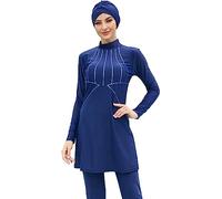 BlueSnow Swimming Burkini for Women Muslim Full Coverage Costume Modest Swimwear(S, Y1)