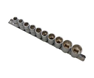 BlueSpot Tools 01526 Douilles sur Rail Set 10 Métrique 1.3cm Drive