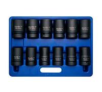 BlueSpot Tools 01549 Lot de 12 douilles à choc métriques 2,5 cm (24-41 mm)