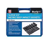 BlueSpot Tools 01550 Douilles à choc métriques 1/2" 10-32 mm