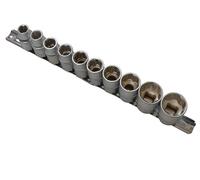 BlueSpot Tools 01526 Douilles sur Rail Set 10 Métrique 1.3cm Drive