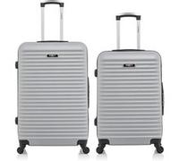 lot de 2 - valise grand format et valise weekend brazilia - gris gris