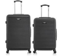 bluestar - lot de 2 - valise grand format et valise weekend brazilia - noir noir G