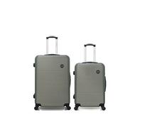 bluestar - lot de 2 valise grand format et valise weekend london - - kaki
