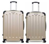 bluestar - lot de 2 - valise grand format et valise weekend madrid - beige beige G