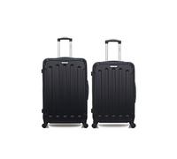 bluestar - lot de 2 - valise grand format et valise weekend madrid - noir