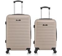 bluestar - lot de 2 - valise weekend et valise cabine brazilia - beige beige G