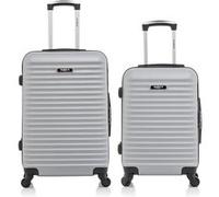 bluestar - lot de 2 - valise weekend et valise cabine brazilia - gris gris
