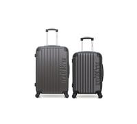 bluestar - lot de 2 - valise weekend et valise cabine bucarest - gris fonce