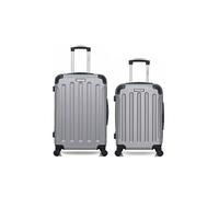 bluestar - lot de 2 - valise weekend et valise cabine madrid - gris