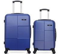 bluestar - lot de 2 - valise weekend et valise cabine miami - marine