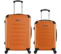 bluestar - lot de 2 - valise weekend et valise cabine opera - orange dore orange dore G