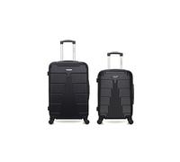 bluestar - lot de 2 - valise weekend et valise cabine ottawa - noir noir G