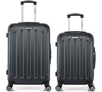 bluestar - lot de 2 - valise weekend et valise cabine tunis - gris fonce gris fonce G