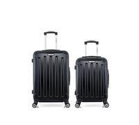 bluestar - lot de 2 - valise weekend et valise cabine tunis - noir