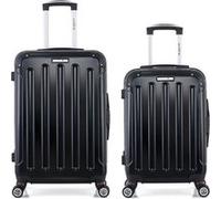 bluestar - lot de 2 - valise weekend et valise cabine tunis - noir noir G