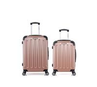 bluestar - lot de 2 - valise weekend et valise cabine tunis - rose dore