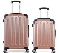 bluestar - lot de 2 - valise weekend et valise cabine tunis - rose dore rose dore G