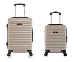 bluestar - lot de 2 - valises cabine et cabine xxs brazilia - beige beige G
